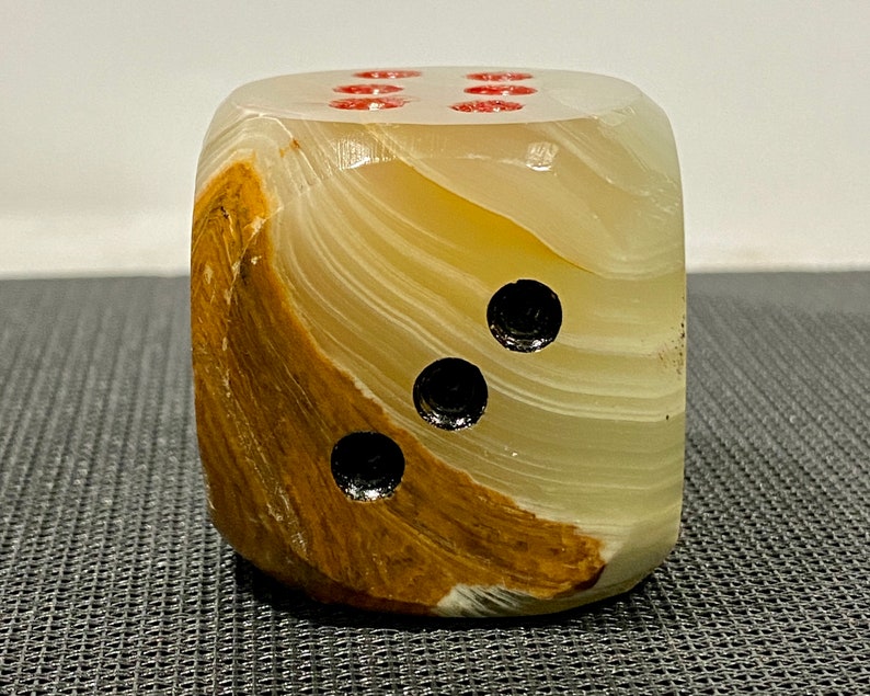 Single 1.55 156.5g Onyx Large Dice Marble Dice Etsy