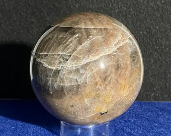 ブラック ムーンストーン スフィア - 直感、バランス、癒し - Etsy 日本