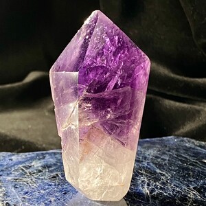 2.8&quot; Amethyst Point, Polished Amethyst Point, Natural Amethyst Stone, Amethyst Tower, Amethyst Crystal, Crystal Point, Purple Amethyst Stone