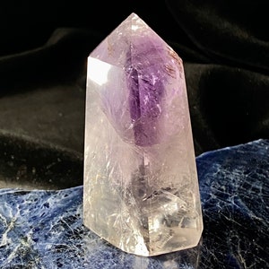 2.7, Amethyst Point, Polished Amethyst Point, Natural Amethyst Stone, Amethyst Tower, Amethyst Crystal, Crystal Point, Purple Amethyst Stone