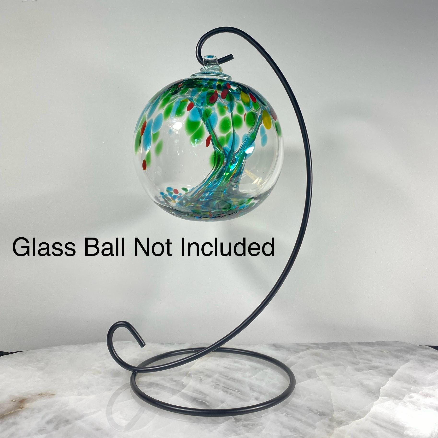Mumuve Gancio in Ferro per Collezionisti di Sfere di Vetro, Versatile Supporto per Sfere di Vetro, Espositore per Ornamenti, Comodo Staffa Decorativa in Ferro, Accessorio Decorativo