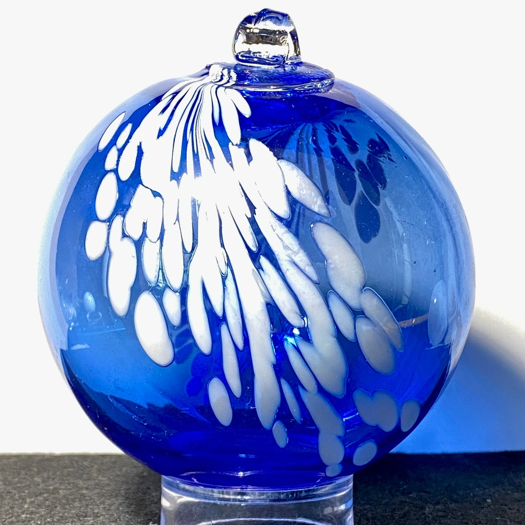 3.94 7.7 Oz. Hand Blown Glass Witch Ball Suncatcher Glass Etsy UK