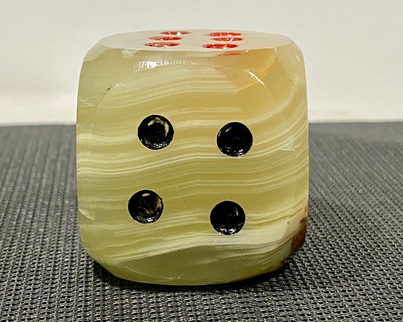 Single 1.55 156.5g Onyx Large Dice Marble Dice Etsy