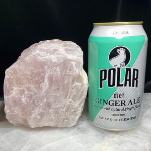 4&quot;, 3.3 Lbs, Hugh Rose Quartz Raw Chunk, Rough Rose Quartz, Rose Quartz Large Crystal, Large Rose Quartz, Home Decor, Rose Quartz Rough Cut