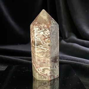 3.2”, 127.3g, Crazy Lace Agate Polished Tower, Banded Lace Agate, High Quality Healing Crystal, Mexican Crazy Lace Agate