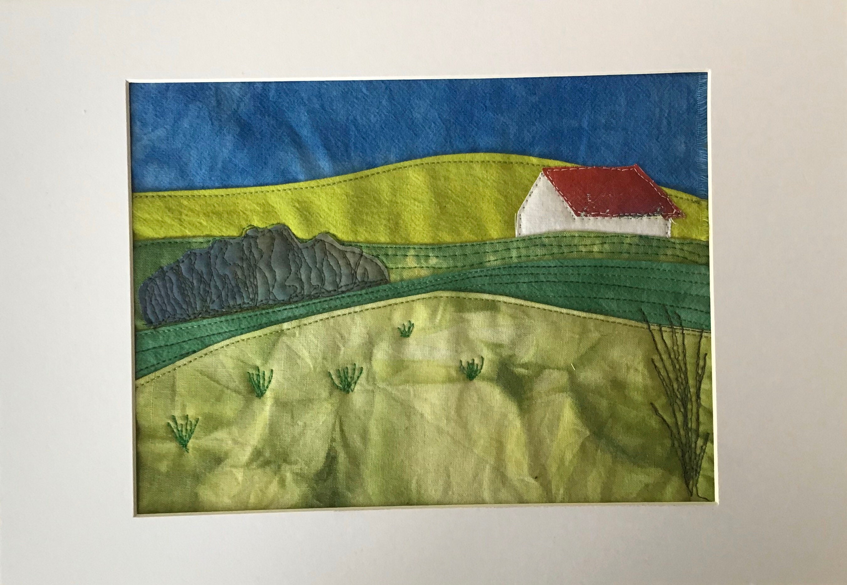 Landscape Picture Quilt Kit Hand Dyed Cotton Fabric Strips Etsy UK