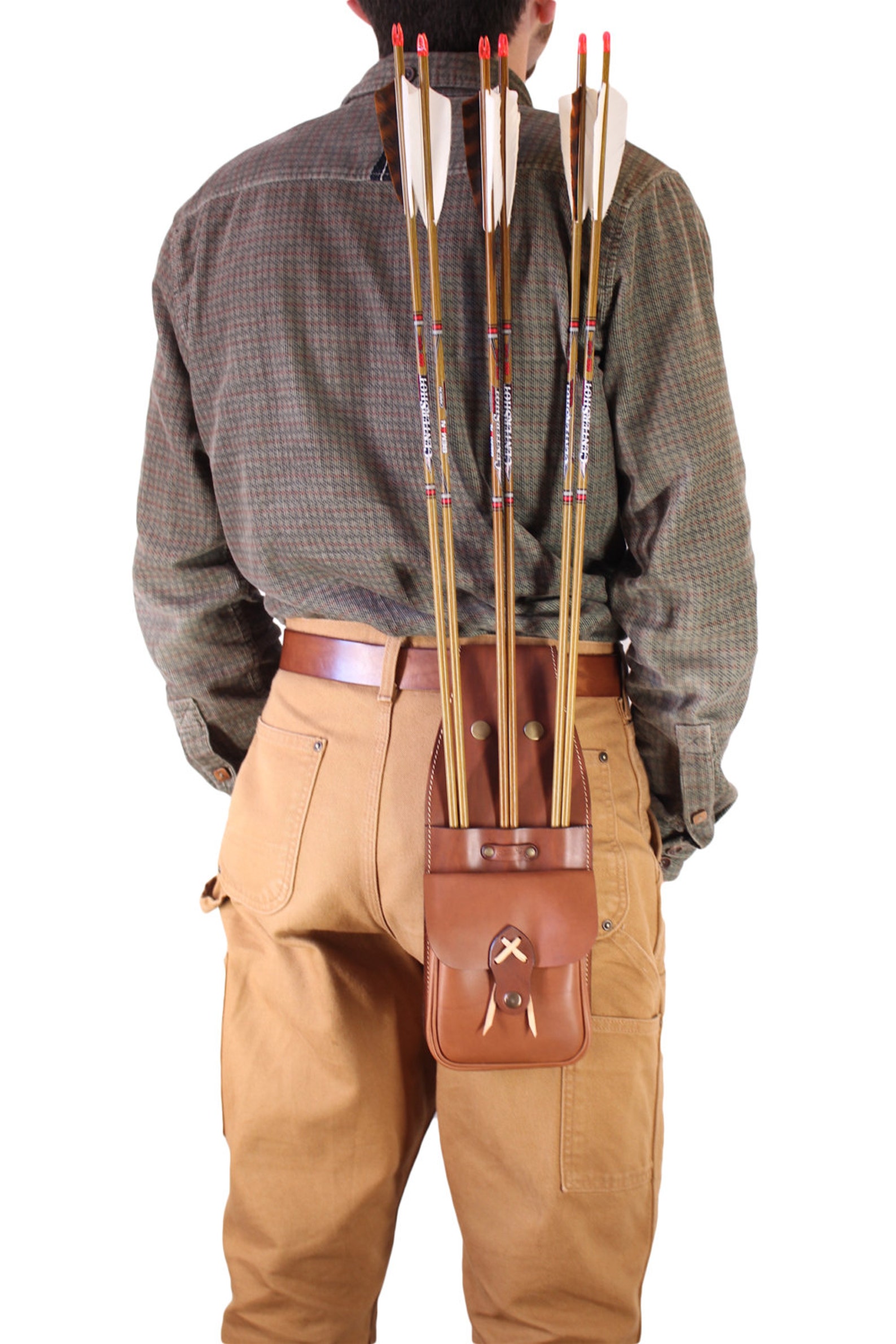 Leather Side Quiver Archery Quiver Archery Leather Pocket Etsy Canada