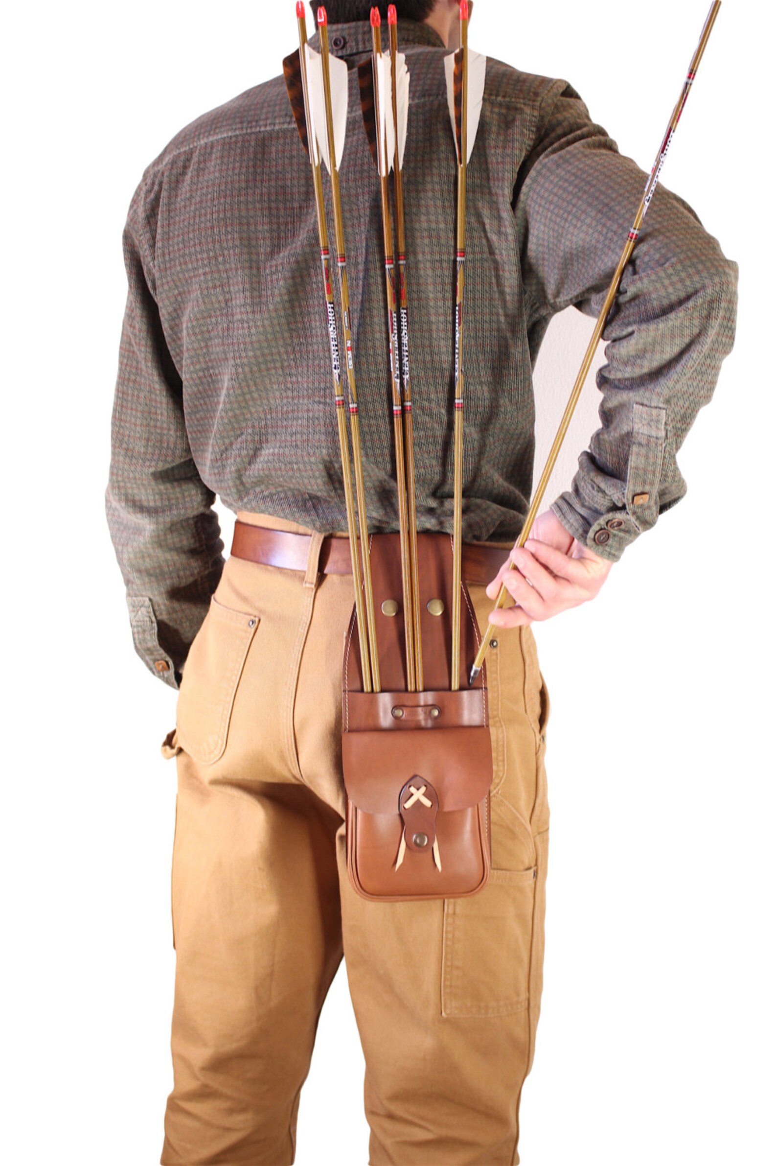 Leather Side Quiver Archery Quiver Archery Leather Pocket Etsy Canada