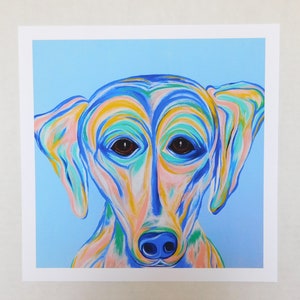 Blauer Hund Druck, Hund Wandkunst, Hund Druck, Hund Portrait, abstrakte Hund Druck, bunten Hund Druck