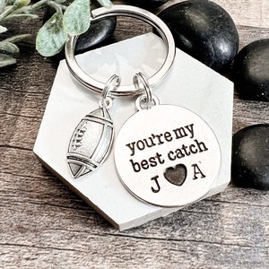 FOOTBALL GIFT for HIM, My Best Catch, Gift for husband, wife, fan, girlfriend, boyfriend