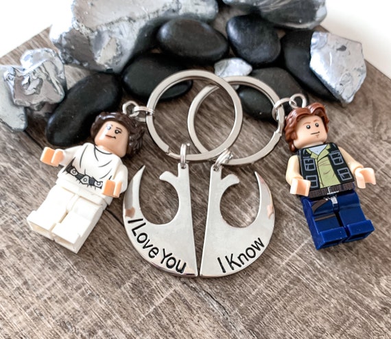 STAR WAR KEYCHAIN, Couple Keychain, Nerdy Keychain, Modern Unique Keychain Gift for Boyfriend and Loved Ones