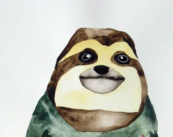Sloth in Nightgown - Etsy