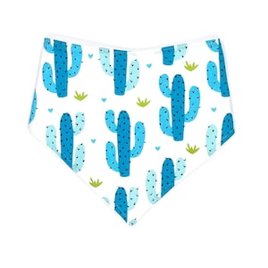 Cactus Bib, Cactus Baby Gift, Baby Girl, Desert Baby Bibs, Baby Boy Western Bib, Bandana Bibs, Drool Bib, Cactus Baby Bib, Baby Shower Gift