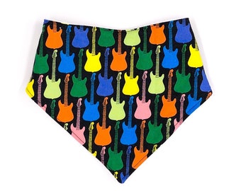 Nashville guitar baby bib guitar baby blanket guitar burp cloth guitar bundle gift set READY TO SHIP guitar teether guitar bandana bib