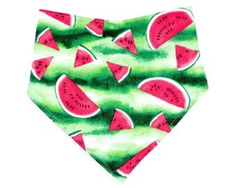 Watermelon Bandana Bib, Summer Baby Boy, Baby Girl, Fruit, Summer Baby Shower, Drool Bibs for Babies, Bibs with Watermelon, Baby Gifts, Bibs