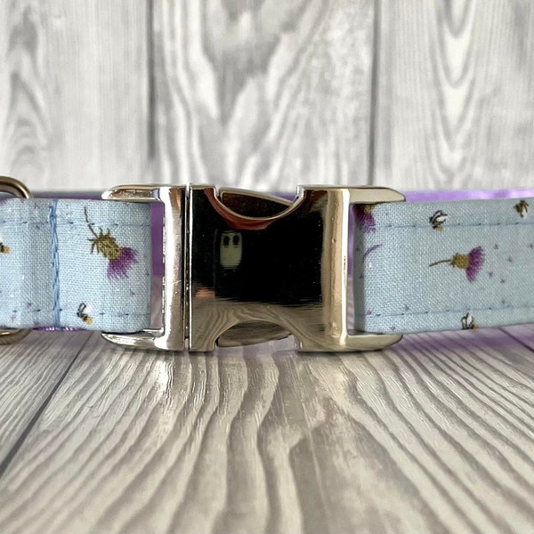 Little Thistle dog collar, 3/4”  adjustable and robust dog collar, handmade in Scotland, washable, sizes S-XL