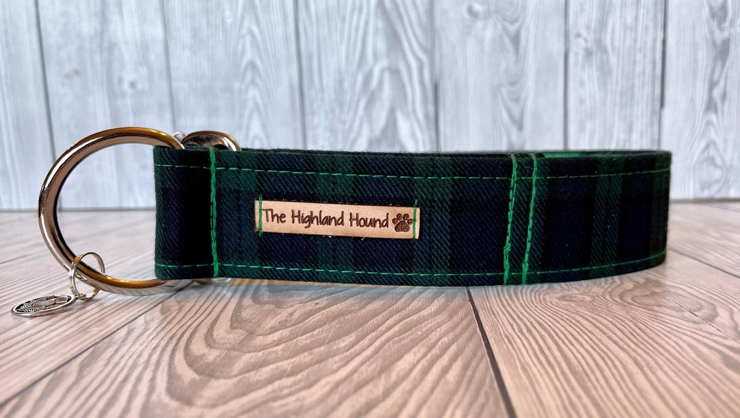 Fishtail Martingale Dog Collar 1.5” Black Watch - Etsy