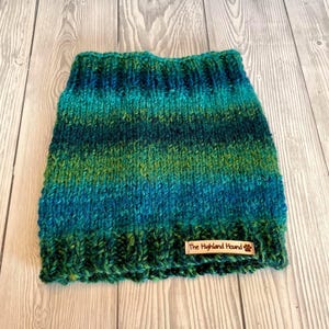 Seashore Hundsnodd, Handstickad UK, Halsvärmare, Husdjurstillbehör, Hundgåva, Vintertillbehör för Hundar