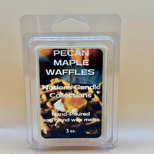 Waxmelts met pecannootwafels – heerlijk geurende sojawaxmelts – warme, zoete bakkerijgeur – met de hand gegoten – wastaartjes voor warmers