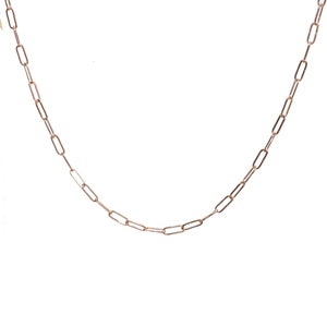 PaperClip Chain Layering Chain Necklace*Metal Options*Celebrity*925 Sterling Silver*Dark Sterling Silver*14k Gold FILLED