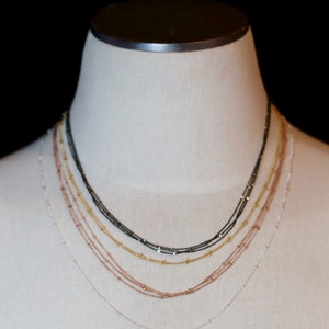 SATELLITE Chain Necklace*Sterling Silver*14k Gold Filled*Layering Precious Metal Necklaces*Chain for pendants or to wear alone
