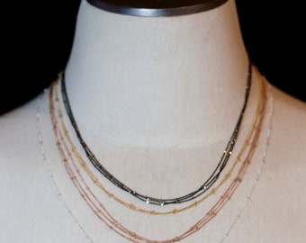 SATELLITE Chain Necklace*Sterling Silver*14k Gold Filled*Layering Precious Metal Necklaces*Chain for pendants or to wear alone