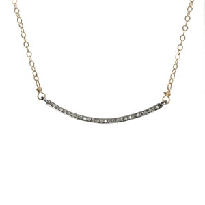 T Smile Necklace Diamond - Etsy