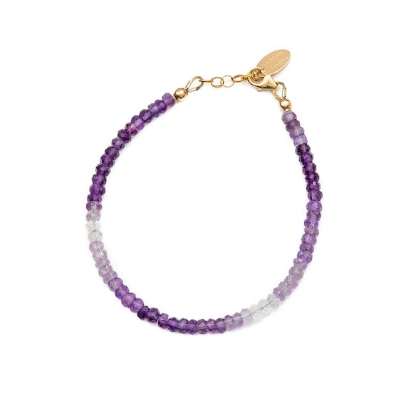 Amethyst Ombre Gemstone Bracelet