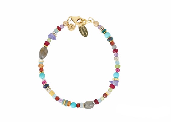 Multi-Color Gemstone Bracelet