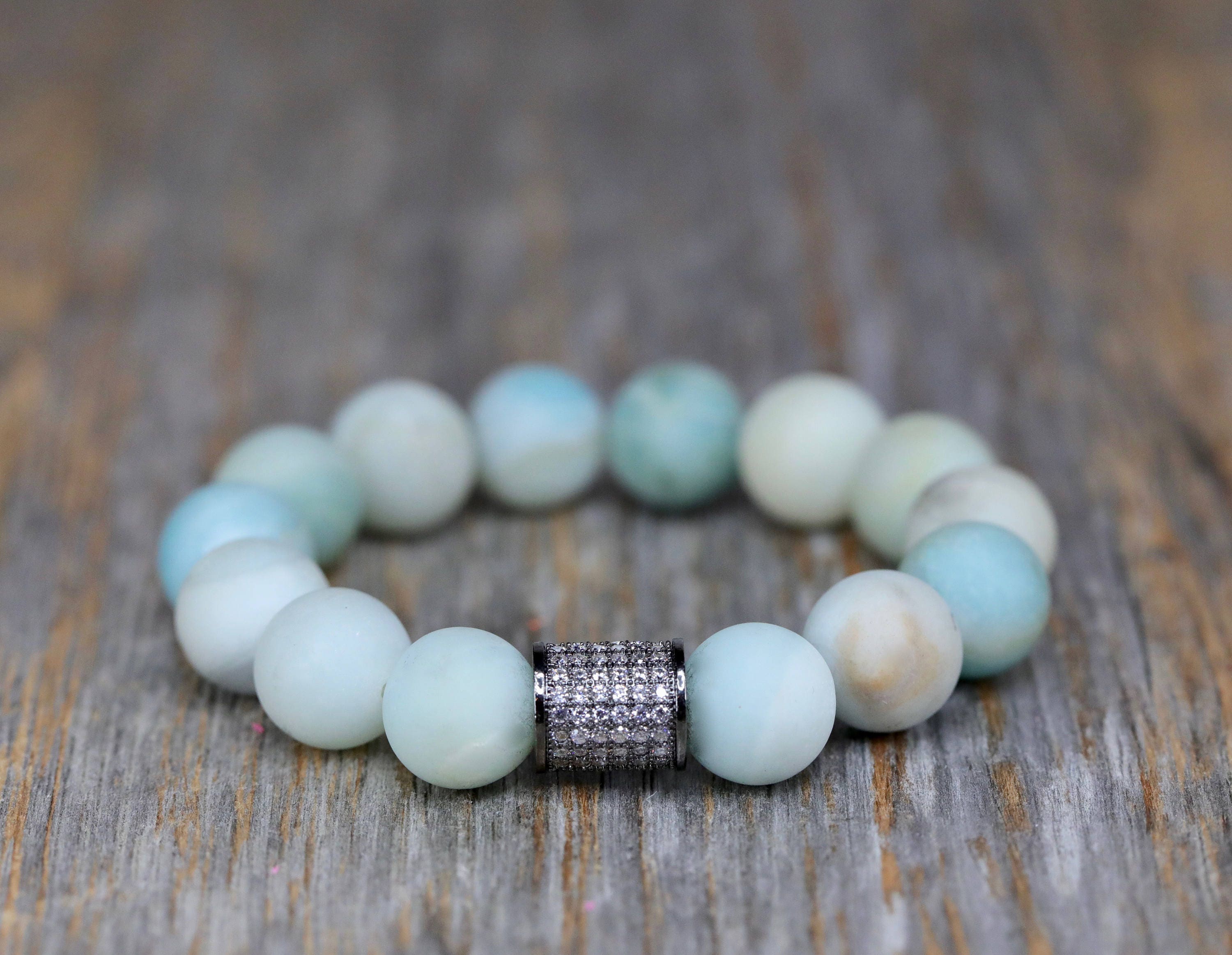 Aqua Gemstone Bracelet March Birthstone Jewelry Matte Amazonite Bracelet Herkimer Diamond Beaded Bracelet Gift For Her Rare Statement Aqua Gemstone Bracelet March Birthstone Jewelry Matte Amazonite Bracelet Herkimer Diamond Beaded Bracelet Gift For Her Rare Statement
