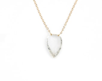 Quartz Crystal Gemstone Pendant Necklace*Unique*Genuine Quartz Pendant*Holiday Gift Idea*Nadean Designs* christmas* Stocking Stuffer