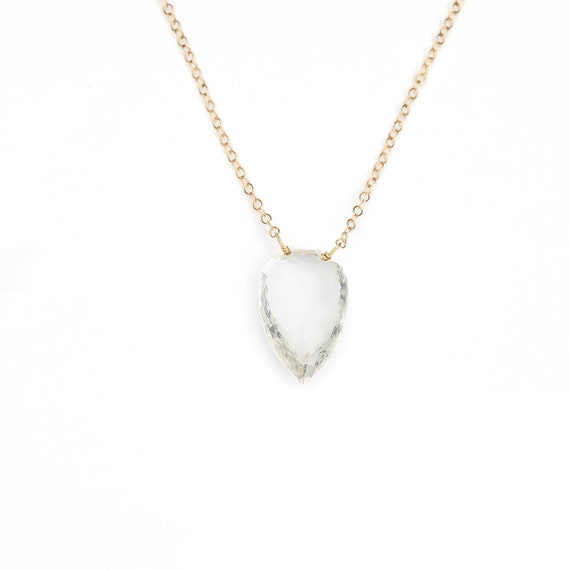 Quartz Crystal Gemstone Pendant Necklace