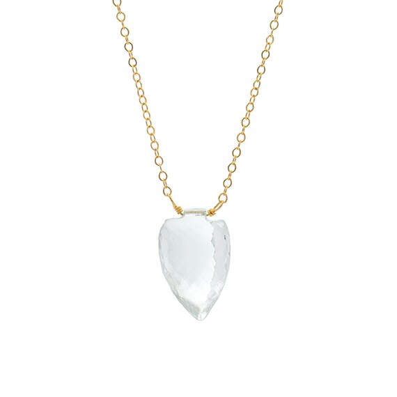 Quartz Crystal Gemstone Pendant Necklace