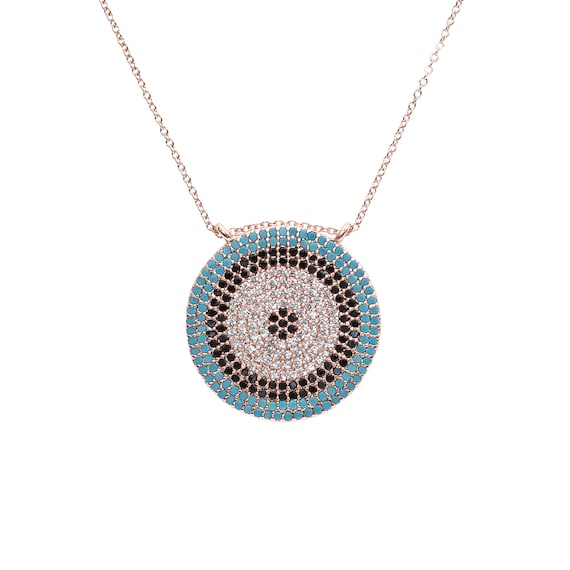 Bullseye Evil Eye Protection Necklace
