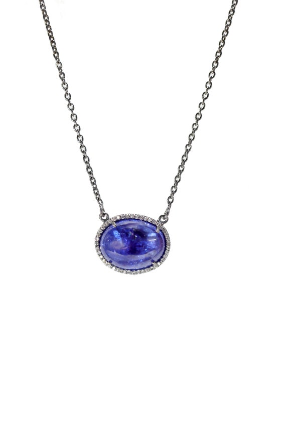 Genuine Tanzanite Gemstone Necklace