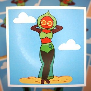 The Flatwoods Monster in a Bikini Art Print