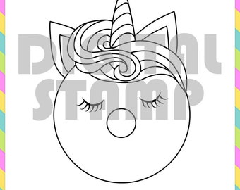 Donut Einhorn, Digi-Stempel