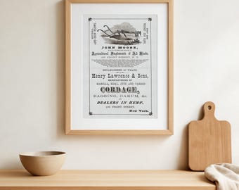 Vintage Agricultural Equipment Print, Keogh & Thorne Magazine Advertisement
