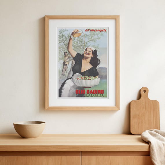 Olio Radino - vintage italian olive oil poster