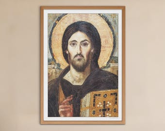 全能者イエス・キリスト、イコン肖像画 - シナイ山の聖カタリナ