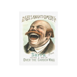 Vintage 1885 Theatrical Poster – Snitz Takes a Smile image 2