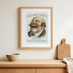 Vintage 1885 Theatrical Poster – Snitz Takes a Smile