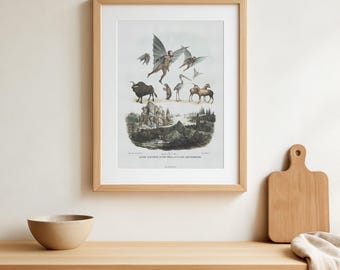 Ouroboros Giclée Poster – Medieval Alchemical Manuscript Art Print