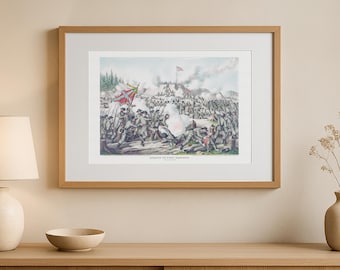 Ilustración histórica del asalto a Fort Sanders, el 29 de noviembre de 1863, en la Guerra Civil estadounidense.