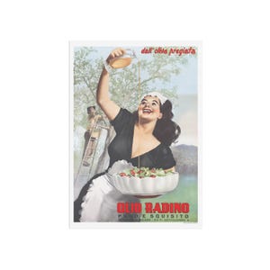 Olio Radino - póster vintage de aceite de oliva italiano imagen 2