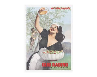 Olio Radino - vintage italian olive oil poster