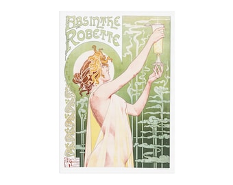 Absinthe robette - Iconic Absinthe poster by Henri Privat-Livemont - Art Nouveau Advertising Poster