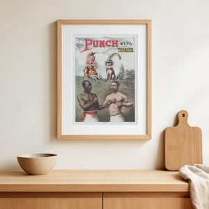 Cartel vintage de tabaco Punch Plug – Louisville, KY (1886)