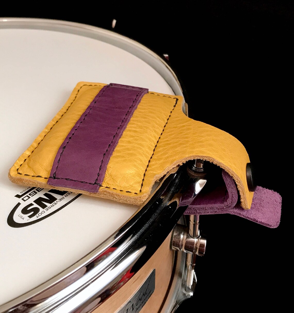 Handmade Leather Snare Drum Damper Custom Snare Muffler Etsy