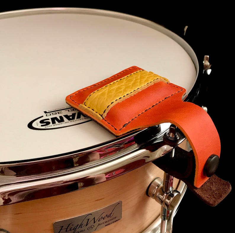 Handmade Leather Snare Drum Damper Custom Snare Muffler Etsy